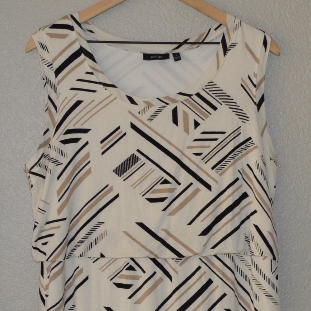 Apt 9 Scoop Neck Blousen Top Dress sz L
